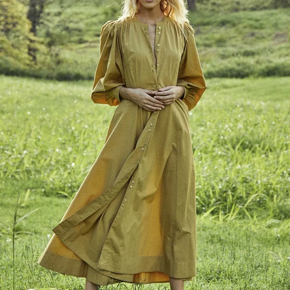 doen shirt dress Doen Julia Gingham Cotton Shirt Dress by Doen